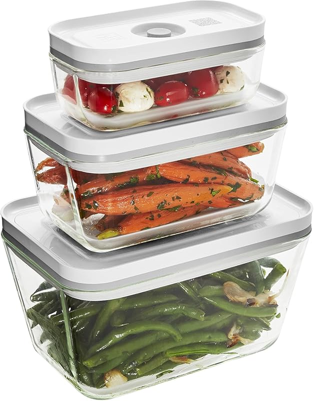ZWILLING Fresh & Save 3-Piece Glass Food Storage Containers, Assorted 