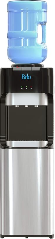 Brio Essential Series Top Load Water Cooler, Tri-Temp, Child Safety, 3