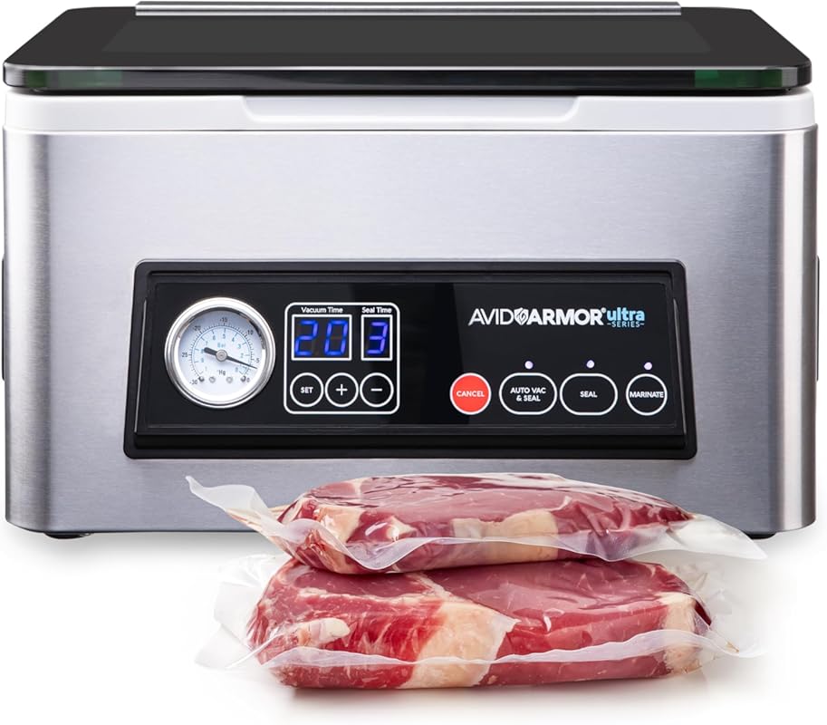 Avid Armor USV20 Ultra Series Chamber Vacuum Sealer for Wet Foods, Mea