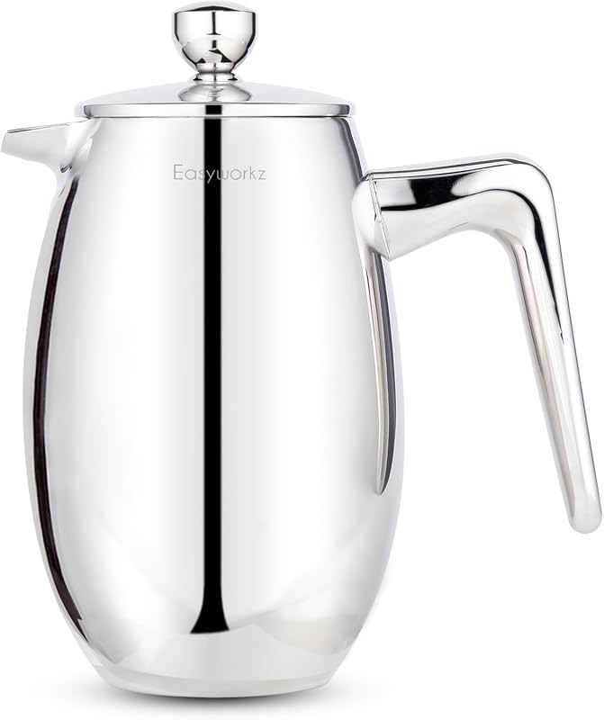 Easyworkz Nando 350ml French Press, Double Wall Insulated 304 Stainles
