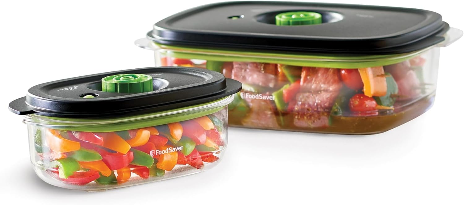 FoodSaver Preserve & Marinate Vacuum Containers, Model 2116382 for Fre