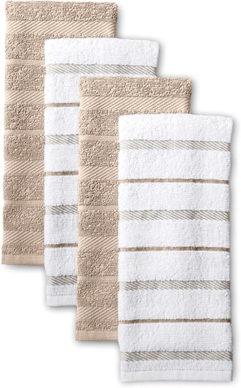KitchenAid Albany Kitchen Towel Set: Highly Absorbent 4-Pack Dish Towe