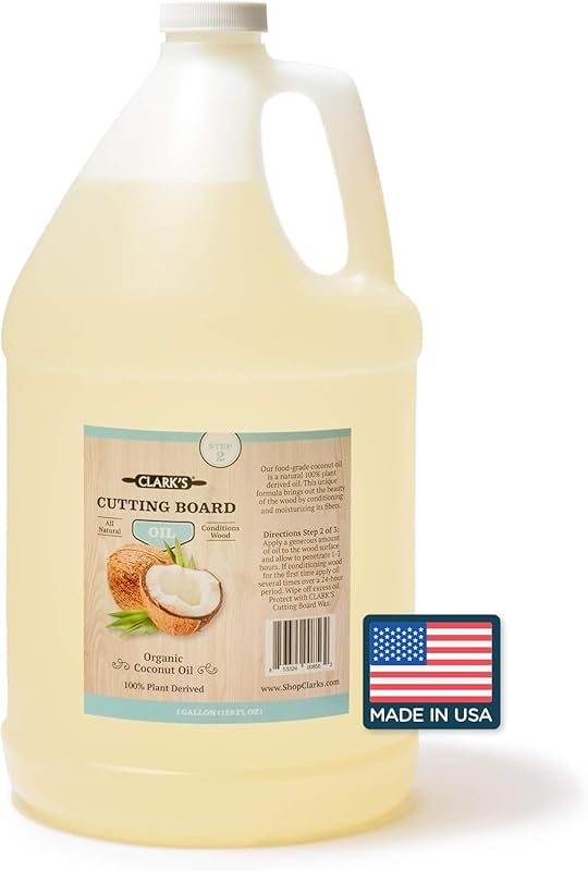 CLARK'S 1 Gallon Food Safe Cutting Board Coconut Oil for Countertops, 