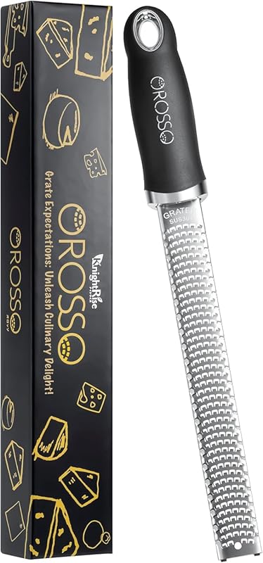 Handheld Lemon Zester & Cheese Grater; Multi-Purpose for Parmesan, Gin