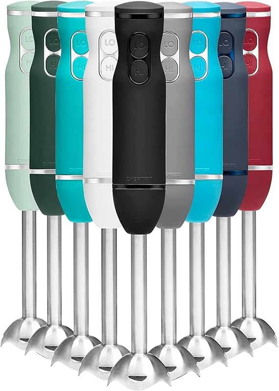 Chefman Powerful Immersion Stick Blender, Electric Ice Crushing, 2-Spe