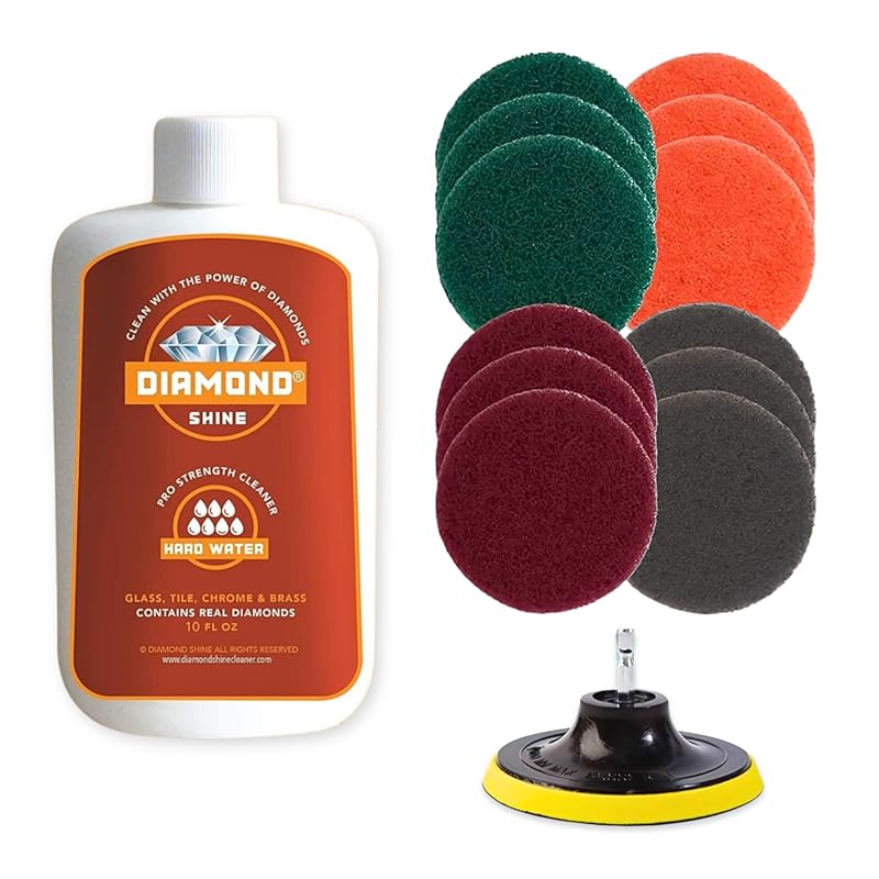 14-Piece Ultimate Drill Brush Cleaning Kit for Hard Water Stains on Mu