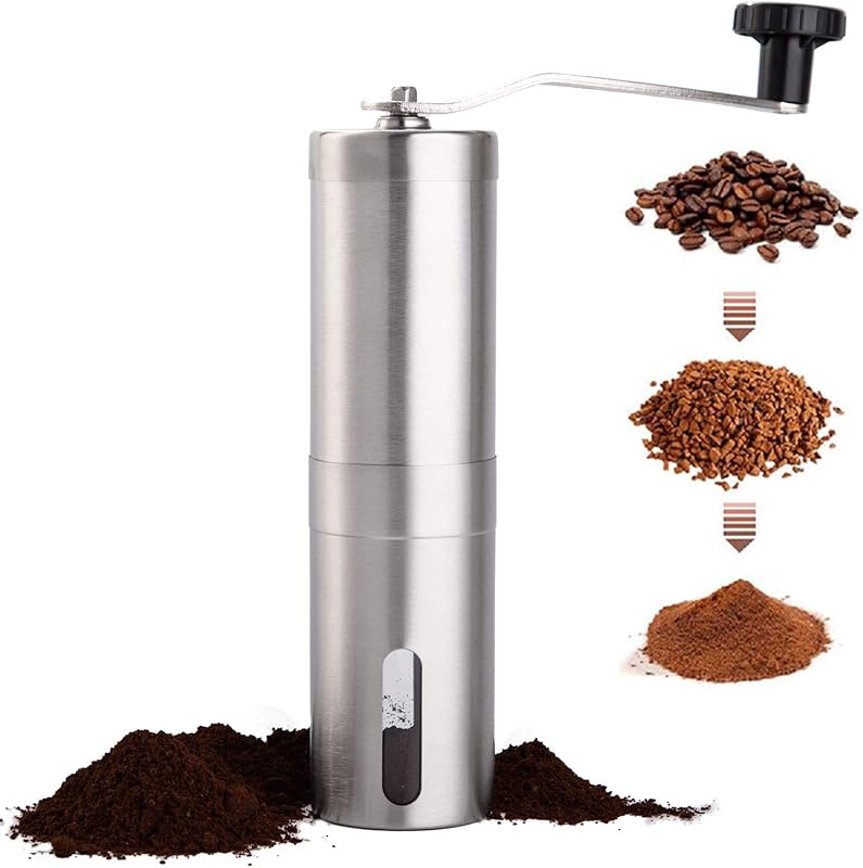 PARACITY Manual Coffee Bean Grinder: Stainless Steel Ceramic Burr Hand