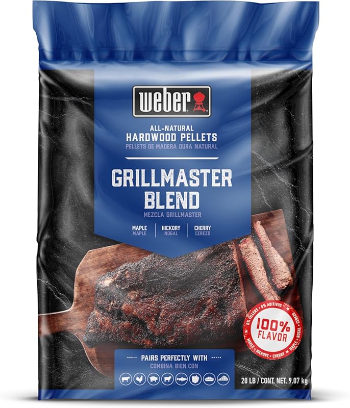 Weber Grillmaster Blend All-Natural Hardwood Pellets for Wood Pellet G
