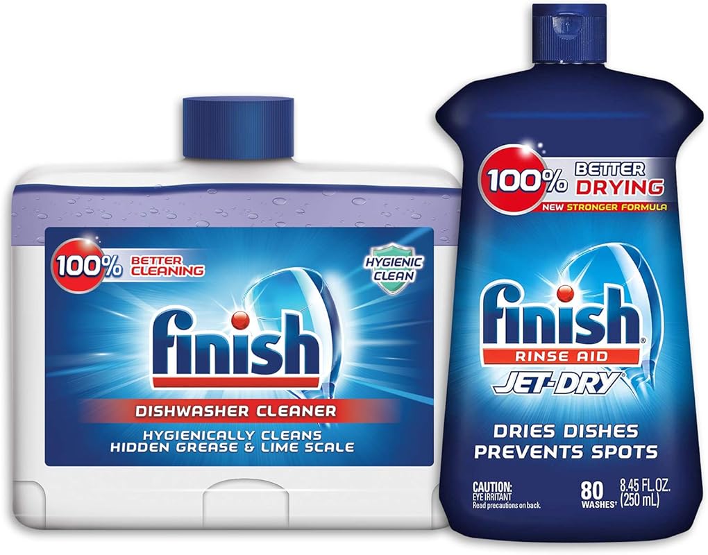 Finish Jet-Dry Rinse Aid & Drying Agent, 8.45 Fl Oz, Dual Action Clean