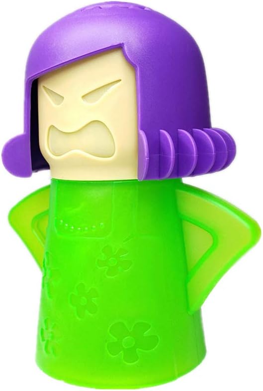 Angry Mama Microwave Oven Steam Cleaner; Just Add Vinegar & Water to C