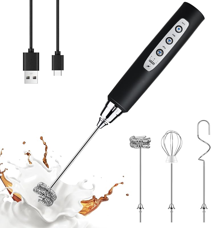 YUSWKO Rechargeable Handheld Milk Frother Wand
