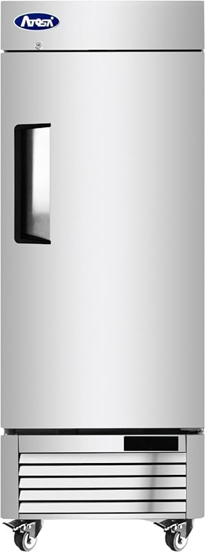 Atosa Commercial Upright Reach-In Refrigerator, Bottom Mount, Stainles