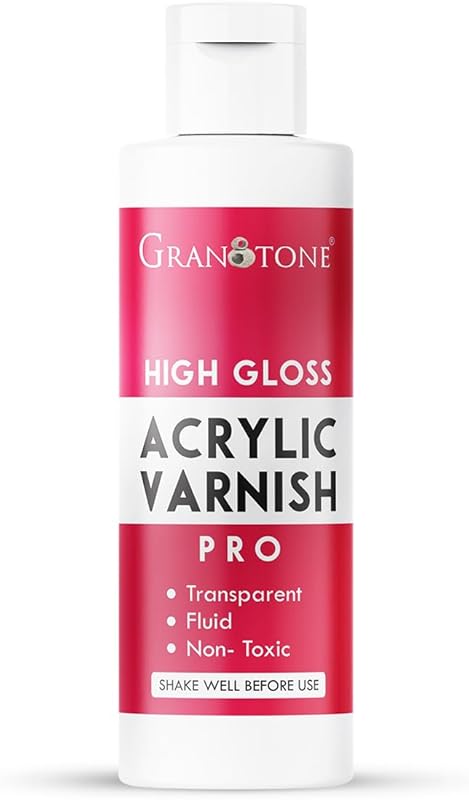 GRANOTONE Clear Coat Acrylic High Gloss Varnish: Non-Yellowing, Non-To