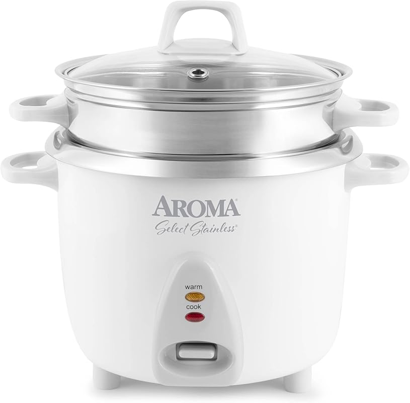 Aroma Housewares Select Stainless 14-Cup Pot-Style Rice Cooker & Food 