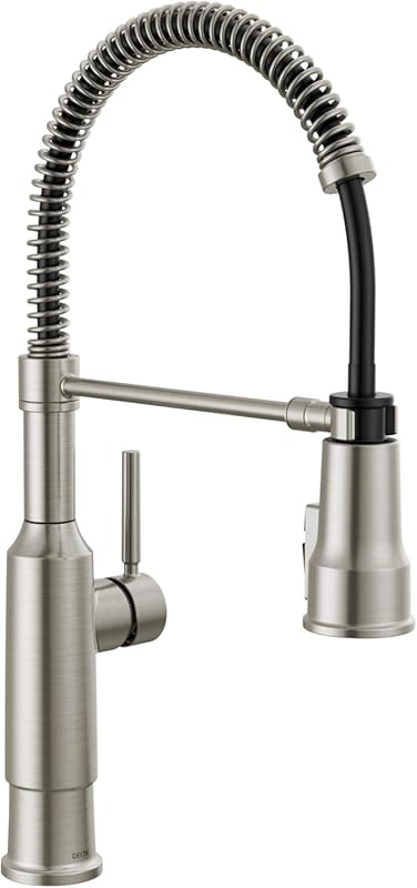 Delta Theodora Pro Commercial Kitchen Faucet, Pull-Down Sprayer, Singl