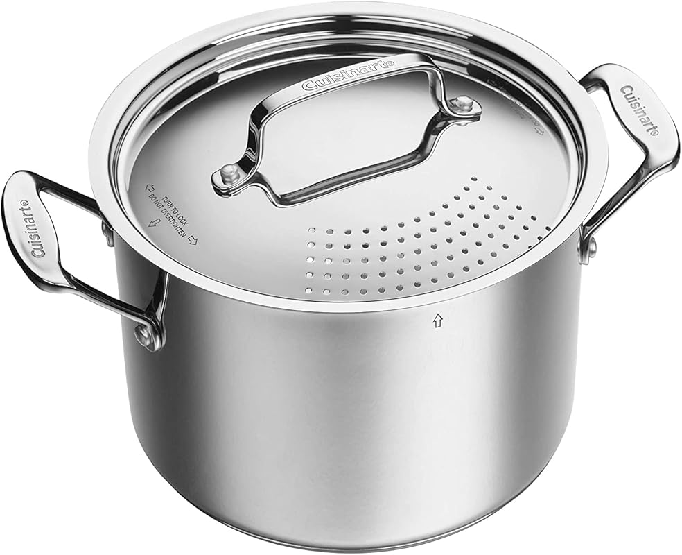 Cuisinart Chef's Classic 6 Qt. Stainless Steel Pasta Pot with Strainin