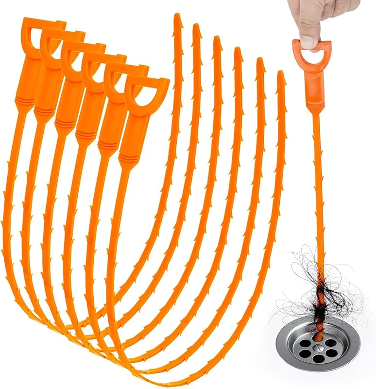 6-Pack 25-Inch Snake Drain Clog Remover Tool