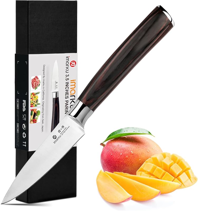 imarku 3.5" Paring Knife - Japanese High Carbon Stainless Steel, Ultra