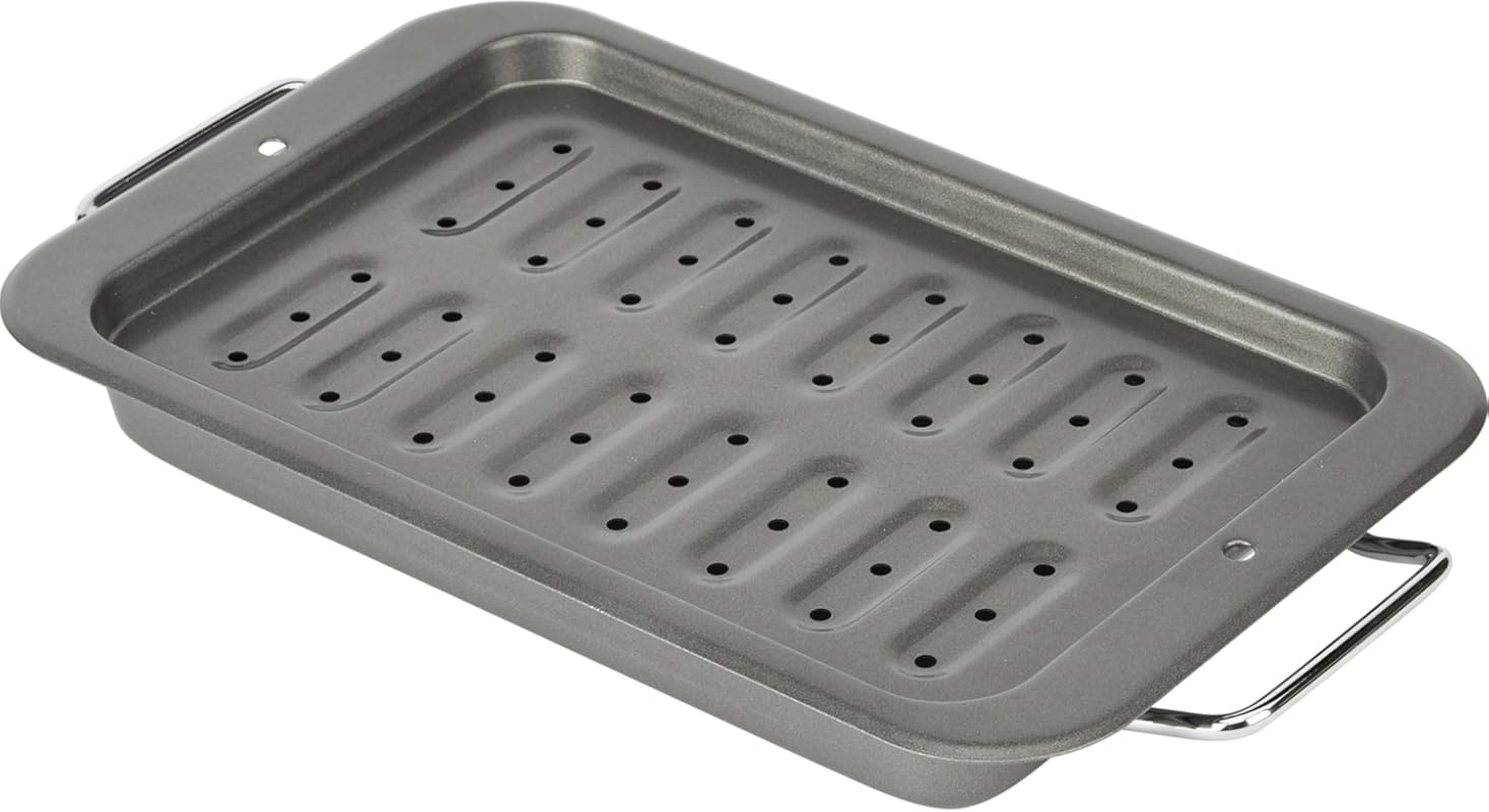 GoodCook Everyday Nonstick Broiler Baking Pan, 7x11-Inch, Heavy-Gauge 