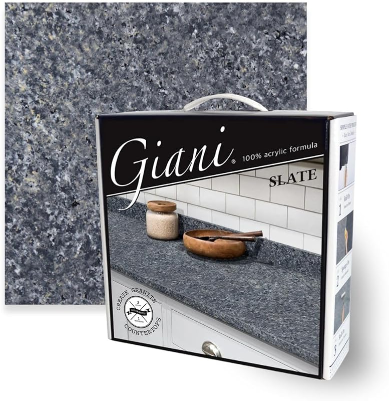 Giani Granite Countertop Paint Kit 2.0 - 100% Acrylic Slate Finish for