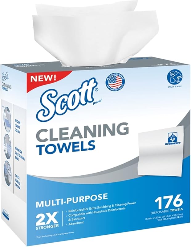 Scott Paper Cleaning Towels, Strong and Absorbent for Household & Indu