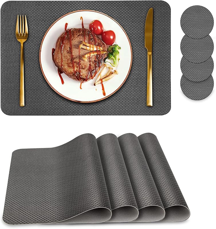 Bacgnyer Placemats Set of 4 with Coasters