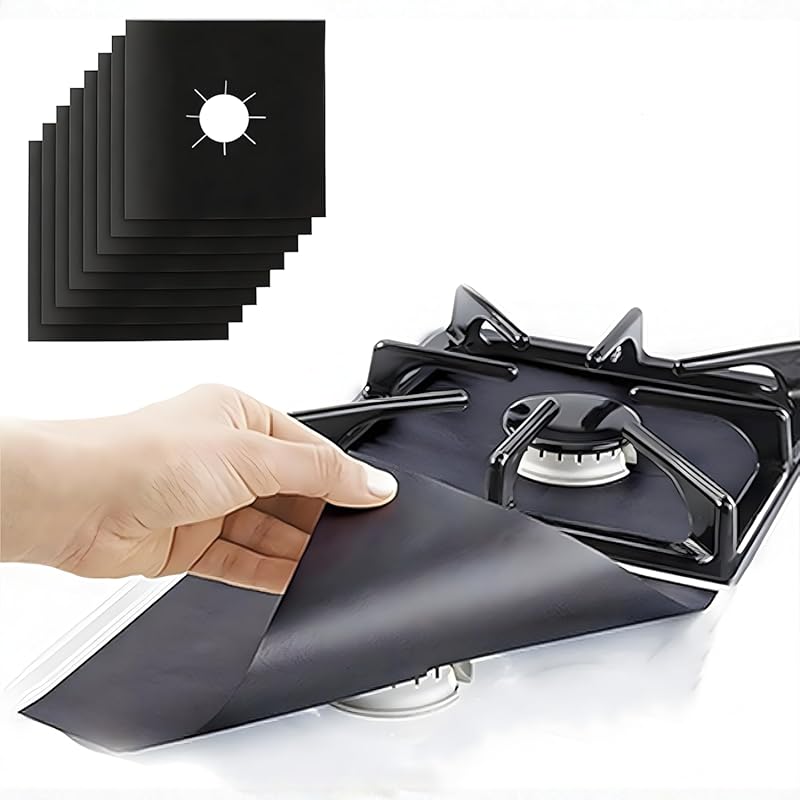 Linda's Essentials 10 Pack Gas Stove Burner Covers, Extra Thick Non-St