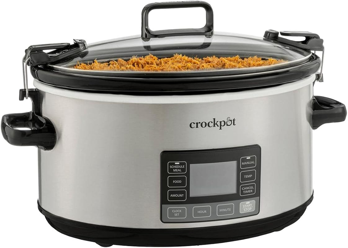 Crock-Pot 7-Quart Portable Programmable Slow Cooker with Digital Timer