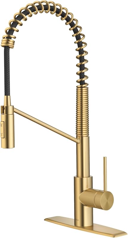 KRAUS Oletto Commercial Style Kitchen Faucet with QuickDock Pull Down 