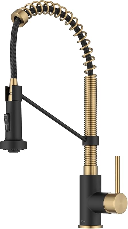 KRAUS Bolden Commercial Style Single Handle Pull-Down Kitchen Faucet,