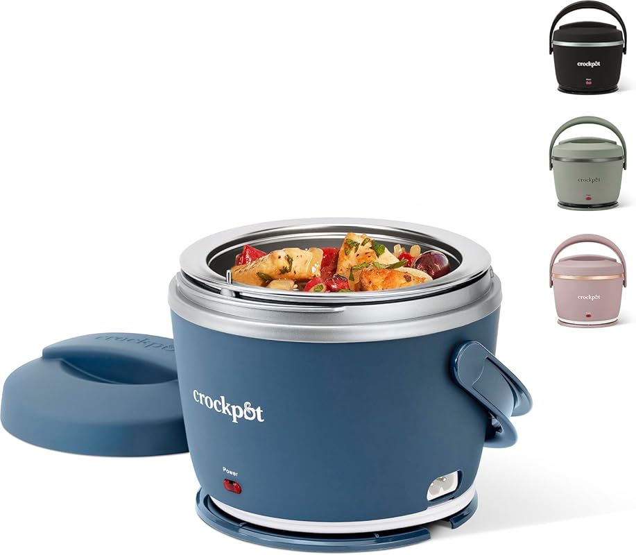 Crock-Pot 20-Ounce Electric Lunch Box, Portable Food Warmer for Travel