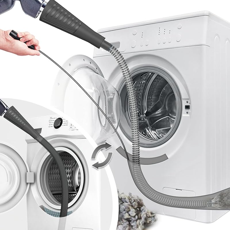 Sealegend 2 Pcs Dryer Vent Cleaner Kit with Guide Wire, Vacuum Hose & 