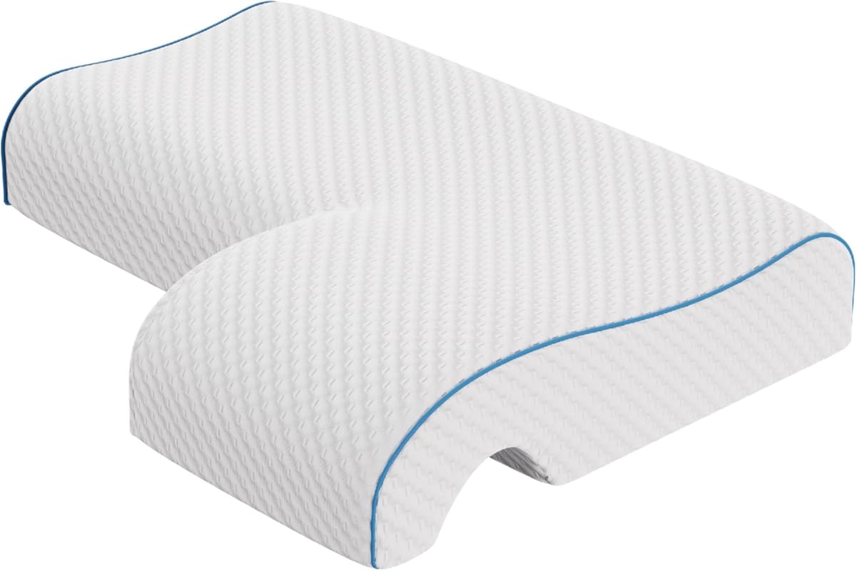 Mars Wellness Memory Foam Cuddle Pillow, Ergonomic Anti-Pressure Coupl