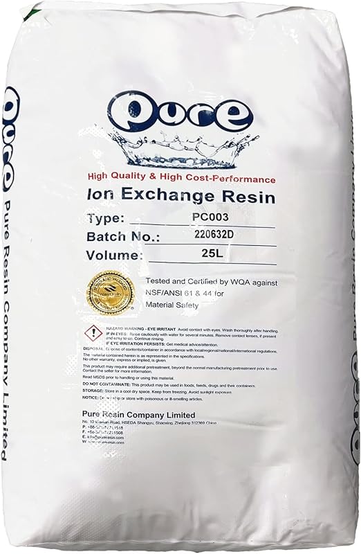 Replacement Water Softener Cation Ion-Exchange Resin, 8% Crosslinked M