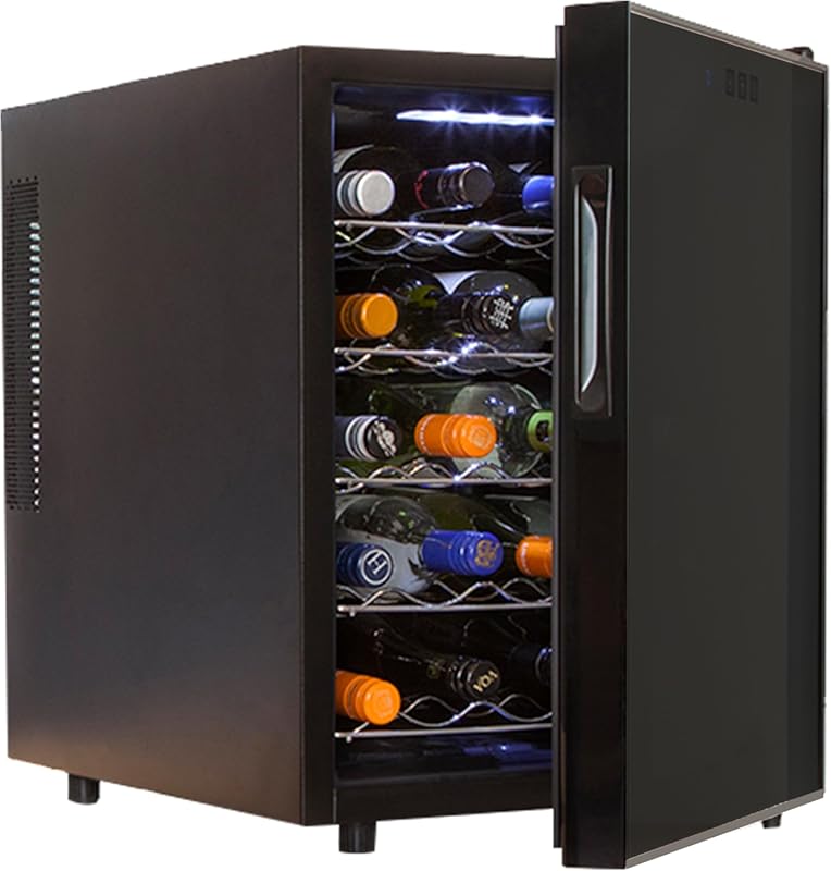 Koolatron 20 Bottle Wine Fridge Cooler, Freestanding with Glass Door &