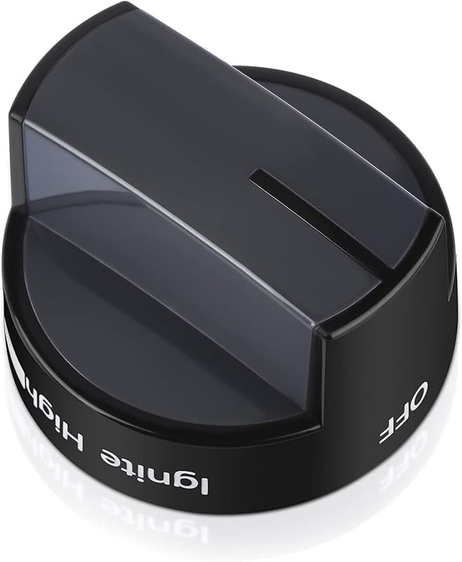 Replacement W10339442 Gas Stove Knob for Whirlpool Gas Range/Oven, Bla