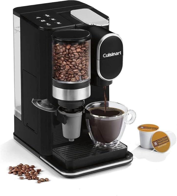 Cuisinart DGB-2 Single-Serve Coffee Maker & Grinder, Pod Compatible wi