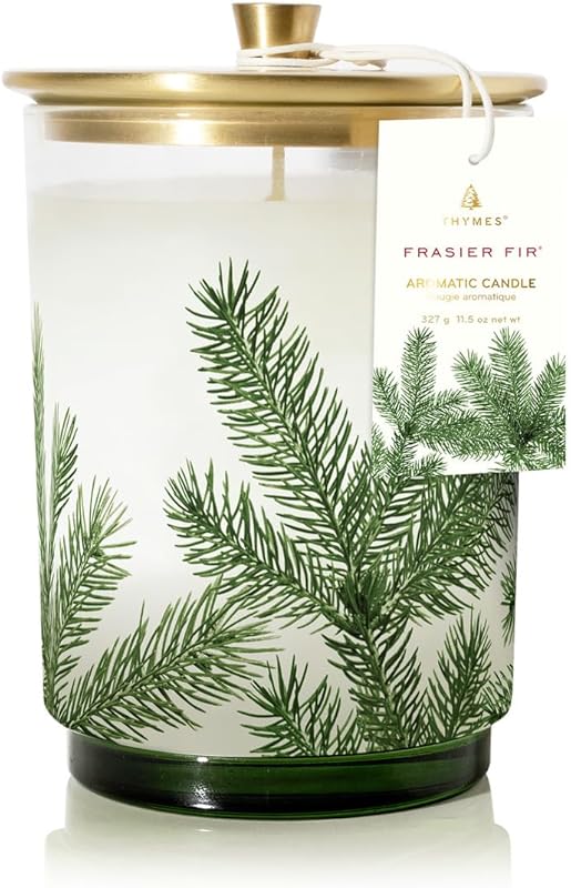 Thymes Frasier Fir Heritage Pine Needle Luminary Candle 11.5 oz