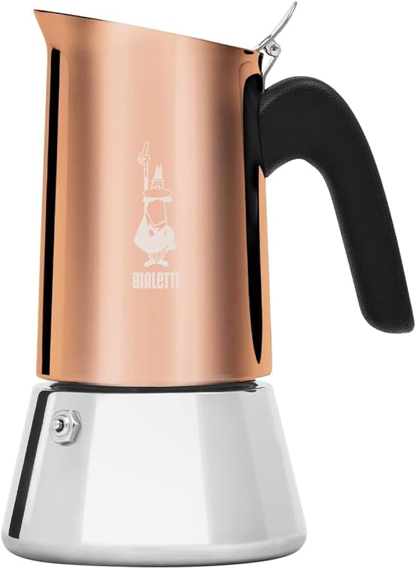 Bialetti Venus Stovetop Espresso Coffeemaker, Copper 4-Cup 18/10 Stain