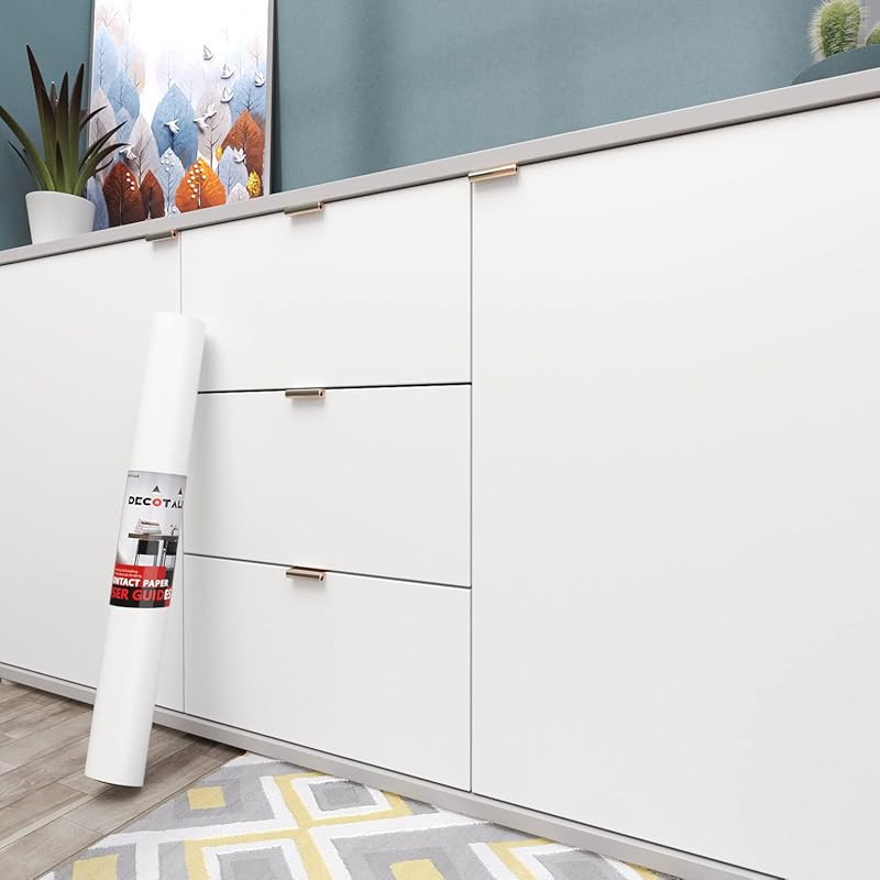 Decotalk White Matte Peel & Stick Contact Paper