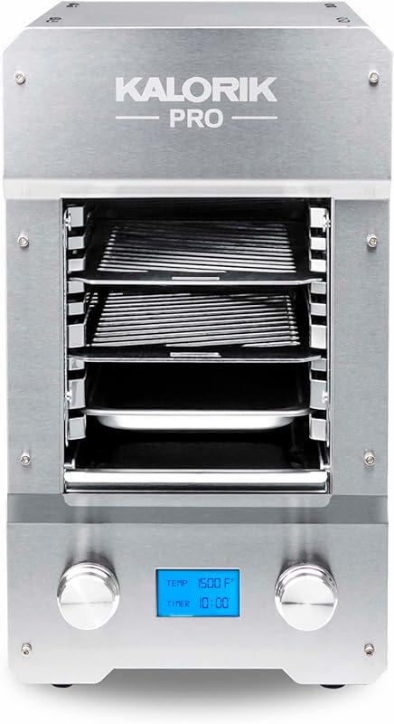 Kalorik Steakhouse Grill Pro Electric Broiler, 1500°F Stainless Steel 