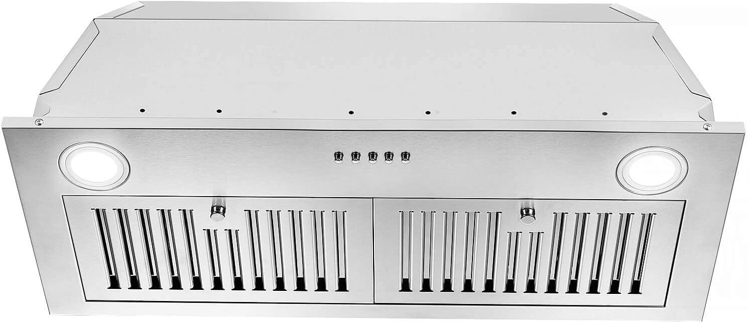 Stainless Steel 30 Inch 600 CFM Range Hood Insert, Built-in Kitchen Ve