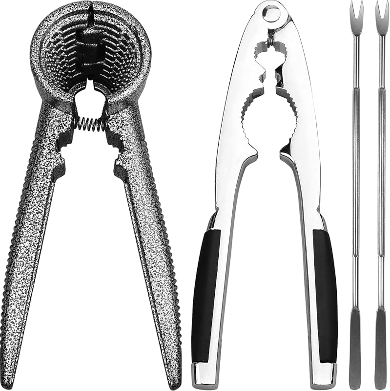 Heavy Duty Pecan & Walnut Nut Cracker Plier Tool with Non-Slip Handles