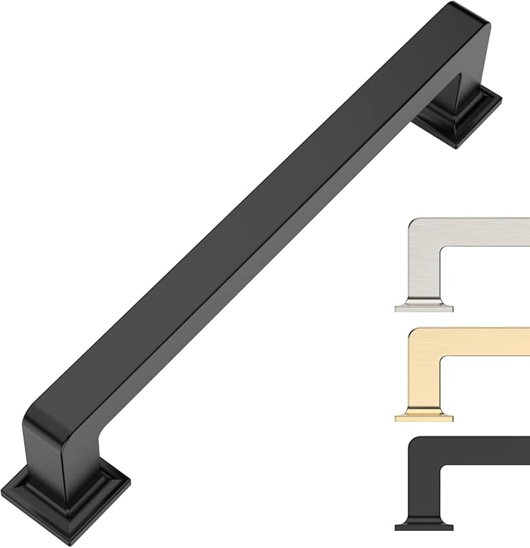 10 Pack 5 Inch Matte Black Kitchen Cabinet Handles and Pulls for Cabin