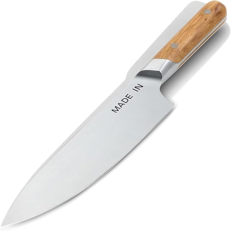 Made In Cookware 8-inch Chef Knife, French Crafted Full Tang with Eleg