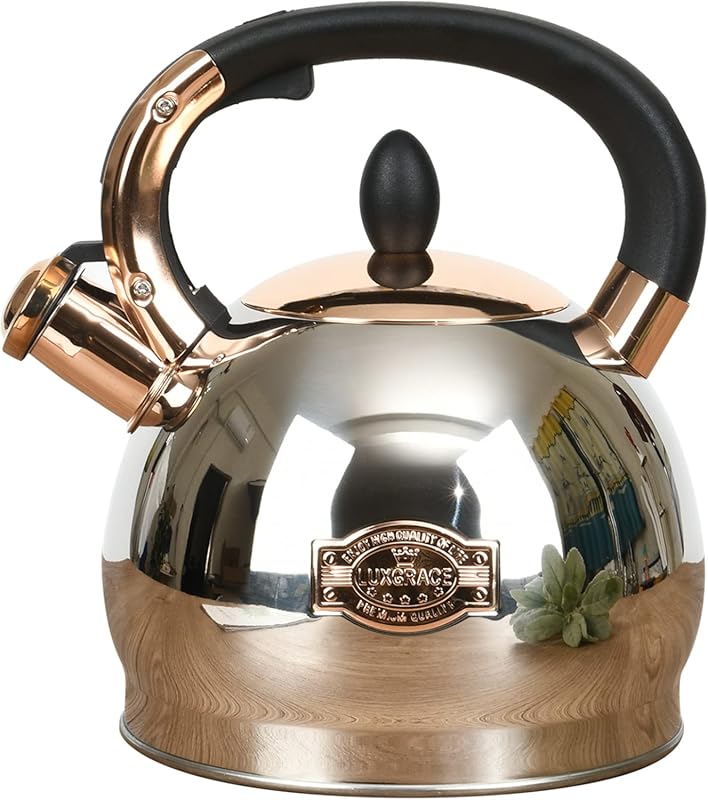 2.8 Quart Stainless Steel Whistling Tea Kettle with Capsulated Bottom 