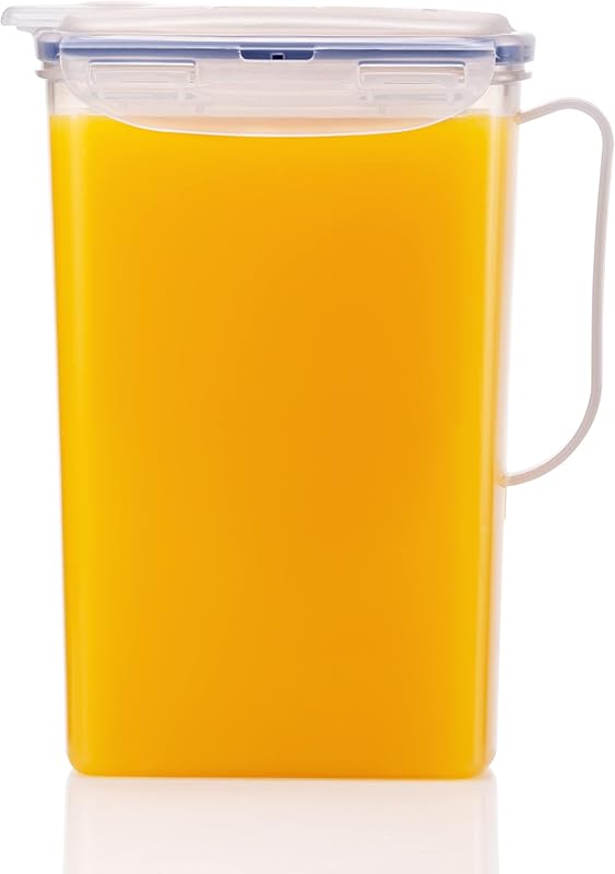 LocknLock Aqua 2 Quart Plastic Pitcher, BPA Free Water Jug with Flip T