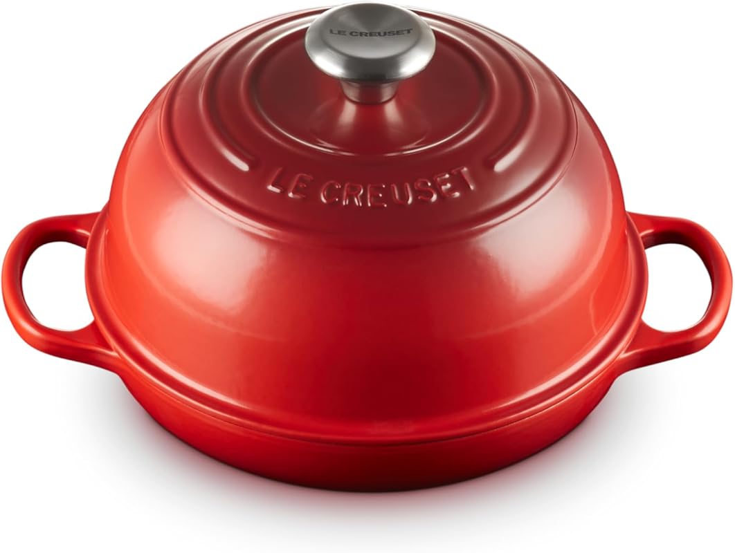 Le Creuset Signature Cerise Enameled Cast Iron 9.5 Inch Round Bread Ov