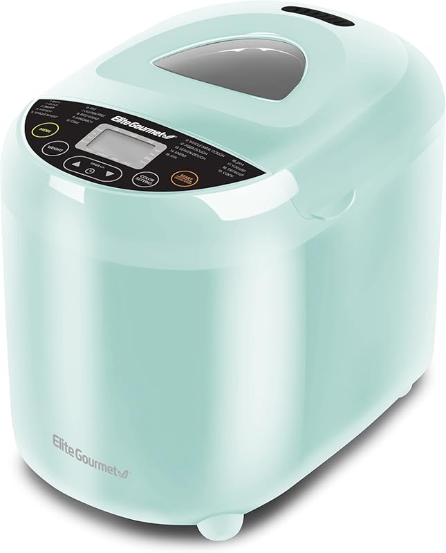 Elite Gourmet Programmable Bread Maker, 2 lb, 3 Sizes, 19 Presets with