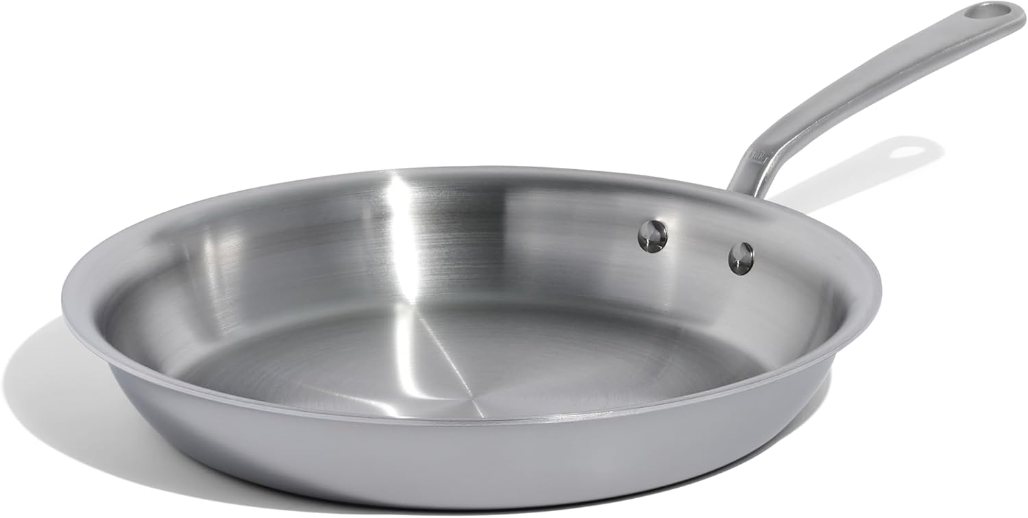 Made In Cookware 12-Inch 5-Ply Clad Stainless Steel Frying Pan, Italia